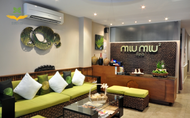 Không gian thư giãn tại Miu Miu Spa quận 1